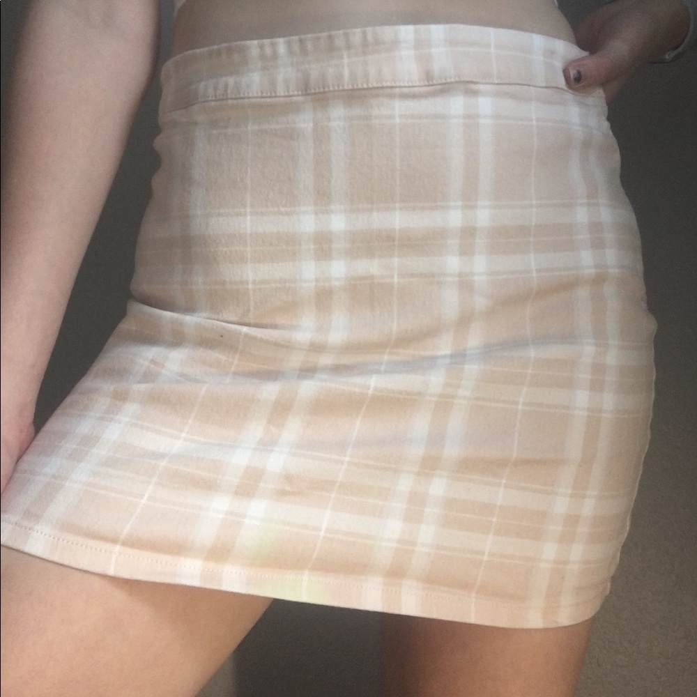 Pink and white skirt